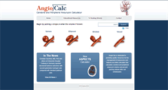 Desktop Screenshot of angiocalc.com